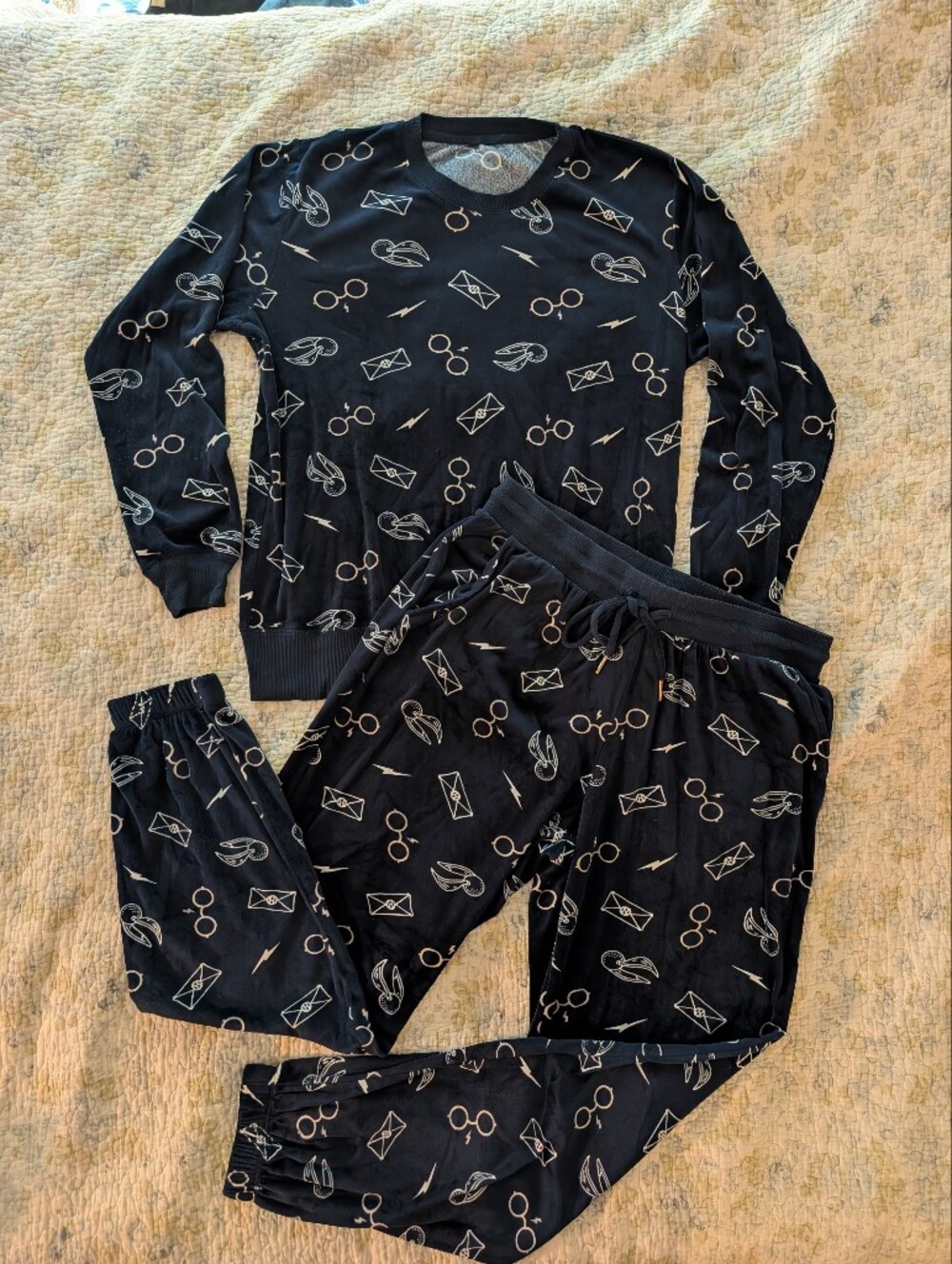 Soft Navy Harry Potter Pajama Set